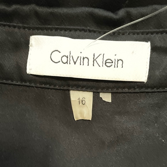 Calvin Klein • black shirtdress NWOT • 16 - Picture 2 of 7
